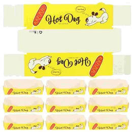 Disposable Dinnerware 50 Pcs Serving Tray Paper Snack Containers Open Packing Mini Dogs Decorate