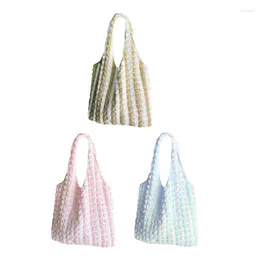 Evening Bags 2024 All-matching Cloud Handbag For Women Fashion Pleated Shoulder Bag Bubble Fabric Underarm Summer Beach-Bag Tote