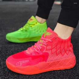 Basketball Shoes 2024 Men's Fashion Trend Outdoor Sports Thick Soles Wear-resistant Non-slip Breathable Training