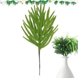 Decorative Flowers Artificial Pine Branches Tree Green Plants Needles DIY Accessories For Garland