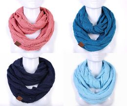 Fashion Men039s and Women039s Scarf Autumn Winter Warm CC Knitting Scarf 25 Solid Colour Optional Lengthening Scarf3371162