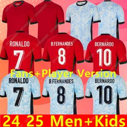 23 24 Portuguesa Portugal Soccer Jerseys Ruben Ronaldo Portugieser Euro Portuguese Football Shirt Men Kids Kit Sets World Cup Team Portugals Tops Thailand