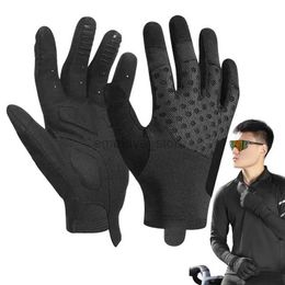 Cycling Gloves Biking Gloves For Men Women Breathable Full Finger Cycling Gloves Skin-Friendly Motorcycles Gloves With Thickened Palm Pad 240322