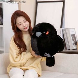 Plush Dolls Cute Plush Paridie Sparrow Crow Toy Soft Sleep Doll Stuffed with Kawaii Animal Childrens Birthday Girl Valentines Day Gift Decoration Q240322