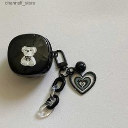 Earphone Accessories Cute bear cartoon For Samsung Galaxy buds Live / Buds2 2Pro /buds Pro cover Bluetooth Earphone protect Case Silicone coverY240322