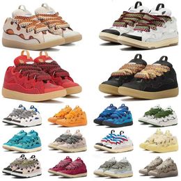 Mesh Running Shoes Curb Woven Casual Sneakers Designer Dress Shoes For Men Women Extraordinary Casual Sneaker Calfskin Rubber Nappa Platformsole Lanvinssss shoes
