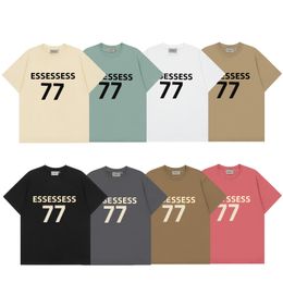 Men's T Shirt Designers tshirt Tees Polos fashion Men Women Sweatshirt summer Letter flocking Round Neck Short Sleeve high quality men Tshirts pullover sportswear