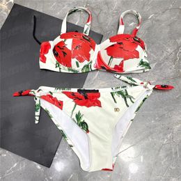 Floral Print Bikini Swimsuit Women Designer Bathing Suits Sexy Padded Bra Briefs Underwear Fashion Bikinis Beachwear 676248