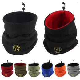 Bandanas Keep Warm Neck Gaiter Daily Fleece Solid Color Cold-proof Collar Half Face Mask Winter Camping