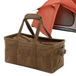 Bags Camping Duffle Bags Waterproof Sports Bags Outdoor Bag Easy To Foldable Top Beam Design Wearresistant Oil Wax Cloth For Daily