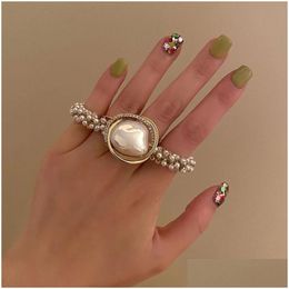 Other Fashion Accessories Heavy Industry Pearl Hair Ring Headrope Headwear Small Tie Horse Tail Rope Light Luxury Drop Delivery Otmzg