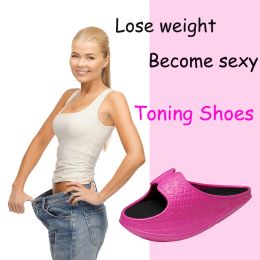 Slippers Weight Loss Slippers Leg Slimming Toning Shoes Hips Shaping Fitness Home Sandals Thick Increased Filp Flops To Be Sexier Clogs