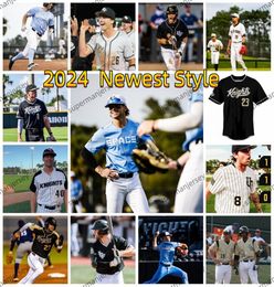 Custom Stitched UCF 2024 Baseball Jersey Mens 36 Ruddy Gomez 44 Andrew Sundean 16 Hunter Patteson 5 Trent Taylor 18 Zack Hunsicker Jacob Marlowe UCF Knights Jerseys