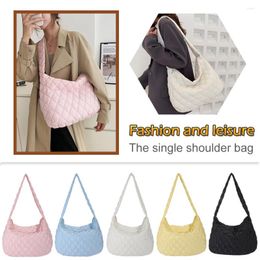 Shoulder Bags Fashion Women Underarm Bag Large Capacity Tote Handbags Rhombus Pattern Top-handle Solid Portable Armpit For Travel