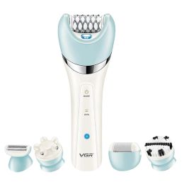 Epilator Wet/Dry 5in1 Women Epilator Electric Female Shaver Leg Hair Removal Facial&Body Lady Razor Bikini Trimmer Rechargeable