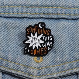 Something Wicked This Way Comes Enamel Pins Punk Gothic Jewellery Lapel Badge Backpack Clothes Brooches Wholesale Pin Accessories