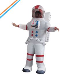 Unisex Inflatable Astronaut Costume Cosplay Kindergarten Performance Fancy Dress Halloween Carnival Party