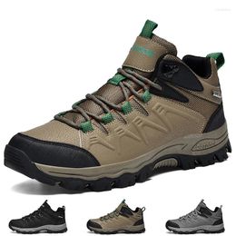 Fitness Shoes Men's Hiking Breathable Outdoor Mountain Men High Top Boots Trekking Lace Up Tracking Sneakers