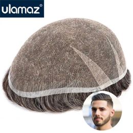 Toupees Toupees Premier Swiss Lace Toupee Ultra Delicate AIRLace Male Hair Prosthesis Favoured By North American Airy Feel System Unit Mens