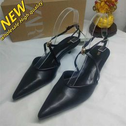 Cheap Store 90% Off Wholesale Back Za2024 Spring Heel New Womens Buckle Shoes with Strap Pointed Toe High Headband Fine Sandals Lacquer Leather Heels