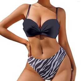 Women's Swimwear Swimsuit Shorts Set For Women High Waisted Bikini Sexy Push Up Two Piece Swimsuits Vintage Bathing Suit Top Juniors