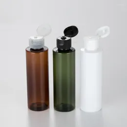 Storage Bottles 150ML X 40 Empty Plastic Cosmetic With White Transparent Black Flip Cap Refillable Travel Bottle Shampoo Toner Container