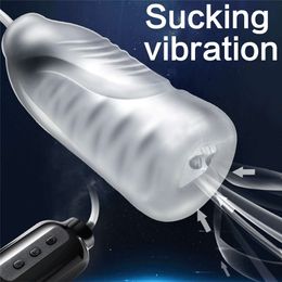 Modes Vibrators 7 Strong Suck Machine Oral Sex Male Masturbator Electric Deep Throat Clip Suction Blowjob Vibrating Pussy Sex Toys For Men 2024