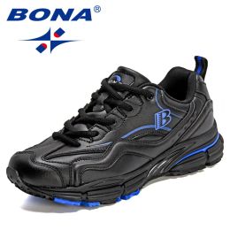 Slippers Bona 2022 New Designers Running Shoes Women Sports Shoes Lightweight Sneakers Ladies Comfortable Athletic Training Shoes Trendy