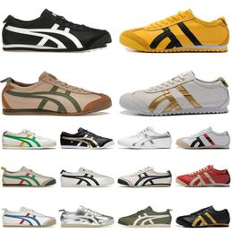 Onitsukass Tiger Mexico 66 Lifestyle Sneakers Women Men Designers Running Shoes Black White Blue Yellow Beige Low Fashion Loafer