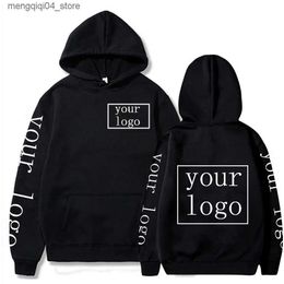 Men's Hoodies Sweatshirts Your Own Design Brand /Picture Personalized Custom Men Women Text DIY Sweatshirt Casual Hoody Clothing Fashion New Q240322