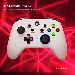 Game Controllers Joysticks GameSir T4 Pro White Edition Bluetooth Game Controller 2.4G Wireless Game Board for Nintendo Switch PC Mobile Cloud GamingY240322