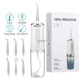 Other Appliances Oral irrigator 3-mode USB charging water pad portable dental water sprayer 220ML water tank waterproof tooth cleaner H240322