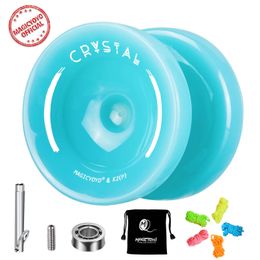 MAGICYOYO K2 CRYSTAL Yoyo Dual Purpose Responsive YoYo for Beginner Replacement Unresponsive Bearing Advanced 240311