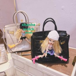 Designer Tote H 2024 Autumn Winter New Bates Doll Funny Handbag with Crocodile Pattern Personalised One Shoulder Crossbody Bag Trendy TJXV 7J4H