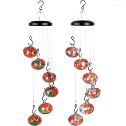 Other Bird Supplies Feeders Hummingbird 6 Mouth Outdoor Garden Wind Chimes Decor Drop