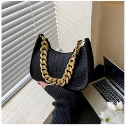 Evening Bags Luxury Brand Handbags Summer Metal Chain Shoulder Bag Women Office Party Handbag Elegant Ladies Fashion Clutch Bags NewL2403