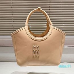 Designer -Women Plain Large Capacity Tote Bag Handbag Shopping Letter Print Smooth Leather Hobo Purse