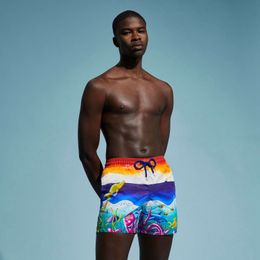 Vilebre Erkek Şortları Bermuda Pantaloncini Boardshorts Erkekler Yüzmek Şort Tüketim Multo Roolors Multoorors Sandıklar Surf Giyim Bermudas Plajı Kısa Kaplumbağalar Yaz 89754
