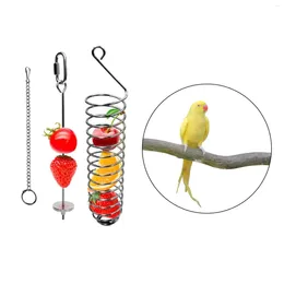 Other Bird Supplies Food Container Stainless Steel Cage Feeder For