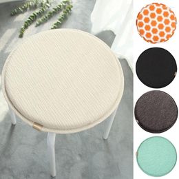 Pillow 40cm Round Chair Anti-slip Sponge Solid Color Seat Home Kitchen Bar Stool Textile
