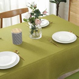Table Cloth Wholesale Solid Colour Cotton Linen Waterproof Anti-fouling And Oil Wash Free