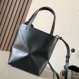 Borsa a tracolla di design di lusso 10A Borsa a tracolla di alta qualità in pelle di moda da donna Portafoglio portatile Borse a tracolla geometriche Puzzle Tramp Borse a tracolla classiche per lo shopping