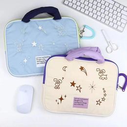 Cosmetic Bags 11/14/16 Inch Laptop Case Women Embroidery Tablet Sleeve Lightweight Bag Fashion Simple Soft Carrying Computer