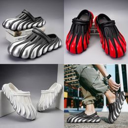 2024 Sandals Painted Five Claw Golden Dragon EVA Hole Shoes Thick Sole Sandals Summer Beach Men's Shoes Toe Wrap Breathable Slippers GAI eur 40-45