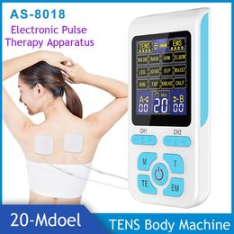 EMS Electric Muscle Stimulator Tens Acupuncture Face Body Massager Digital Therapy Herald Massage Tool Dropship 240313