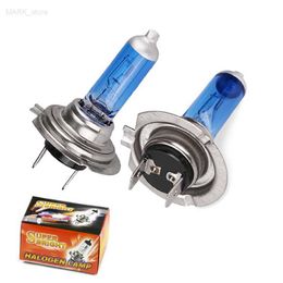 Other Car Lights 2pcs H7 100W 12V 55W ultra bright white fog lamp halogen bulb high-power car headlights parking lot lightsL204