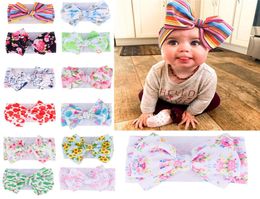 Toddler Elastic Bowknot Flower Headbands Baby Girl Soft Nylon Elastic Big Bow Hairband Infant DIY Hair Accessories7226871