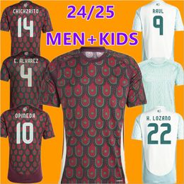 2024 Mexico soccer jersey H. LOSANO CHICHARITO G DOS SANTOS C. VELA 24 25 Men kids kit sports football shirt sets training MEXICAN L.ROMO home away uniform Goalkeeper