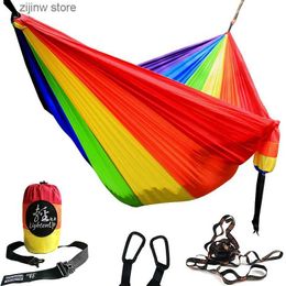 Hammocks Pendant length 300cm width 200cm double 260cm * 140cm single purpose LGBT 6-color rainbow pendant Y240322