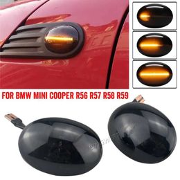 Other Car Lights Dynamic LED flashing turn signal lights side marker lights car tuning for mini Clubman R55 Cooper R56 R57 coupe R58 R59 07-13L204